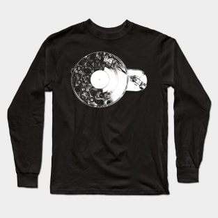 Vintage Audio Vinyl Record Player Long Sleeve T-Shirt